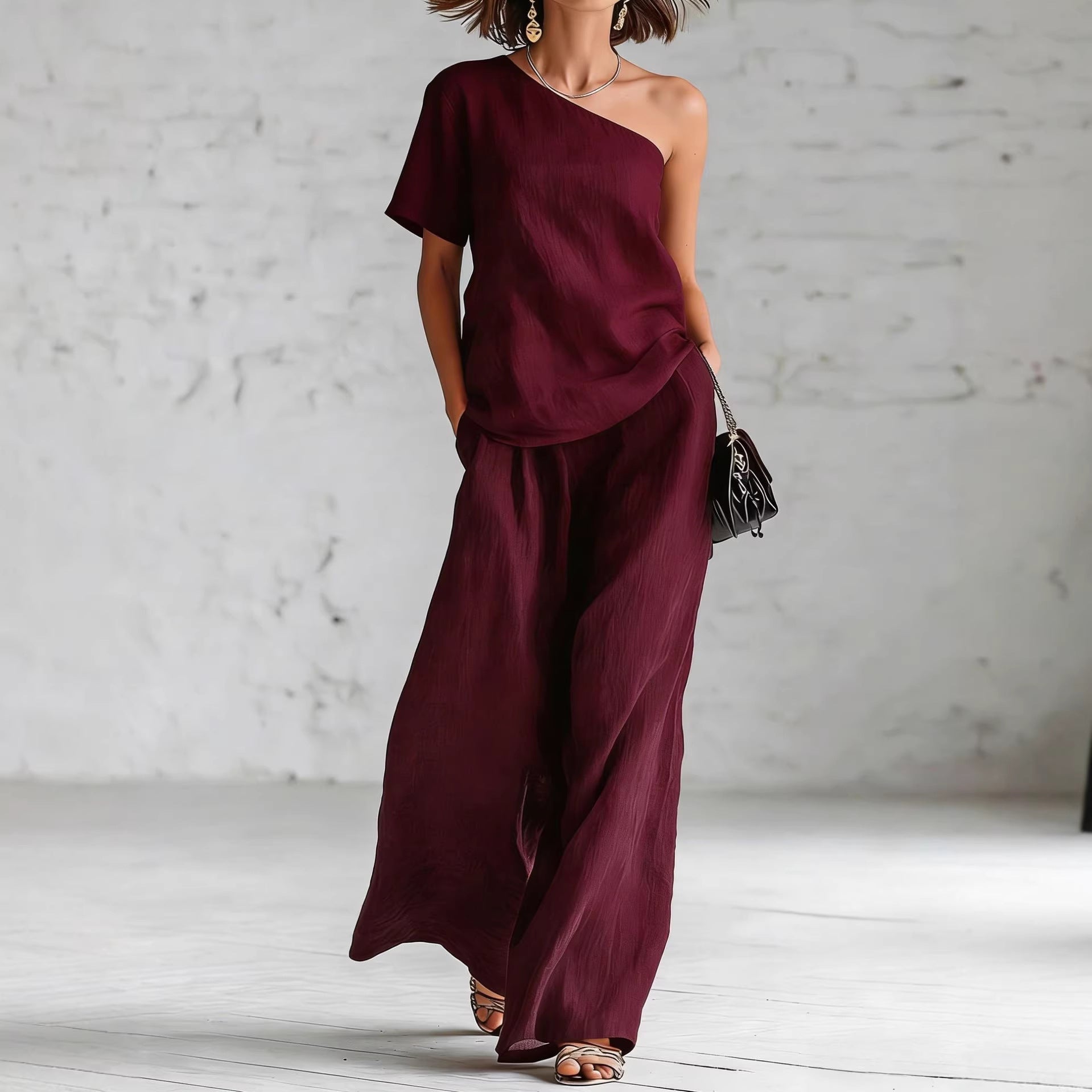 Amara Off-Shoulder Broekpak