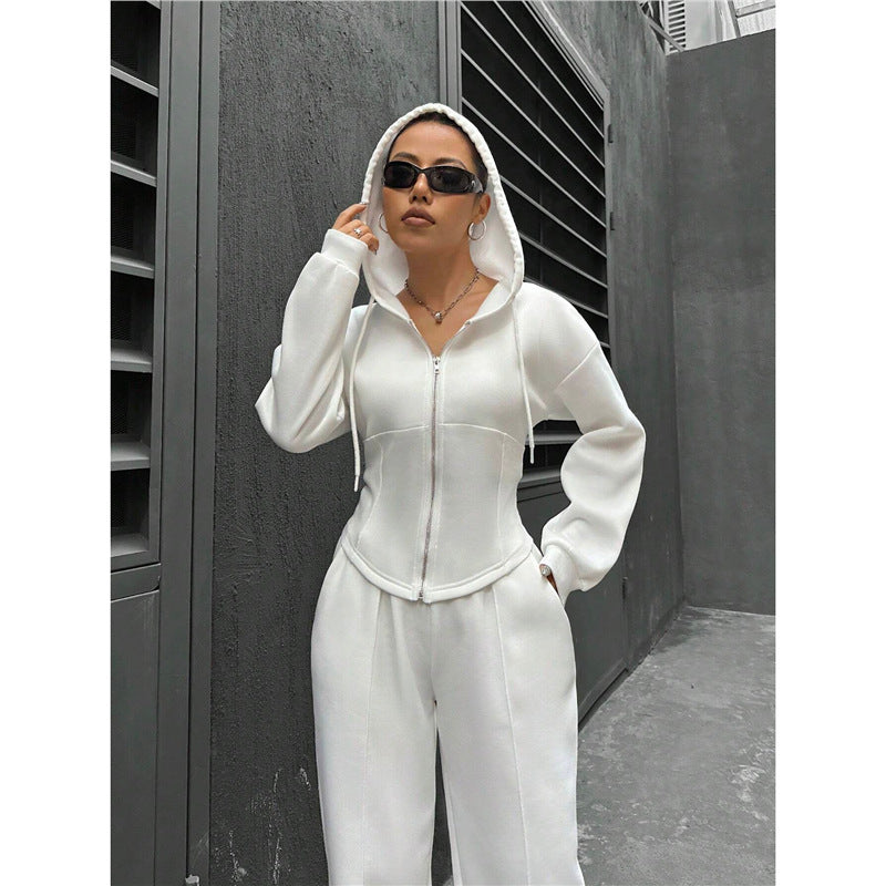 Zara Zip-Up Wide-Leg Set