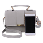 Damesmode PU Lederen Schouder Kleine Klep Crossbody Handtassen Top Handvat Tote Boodschappentassen