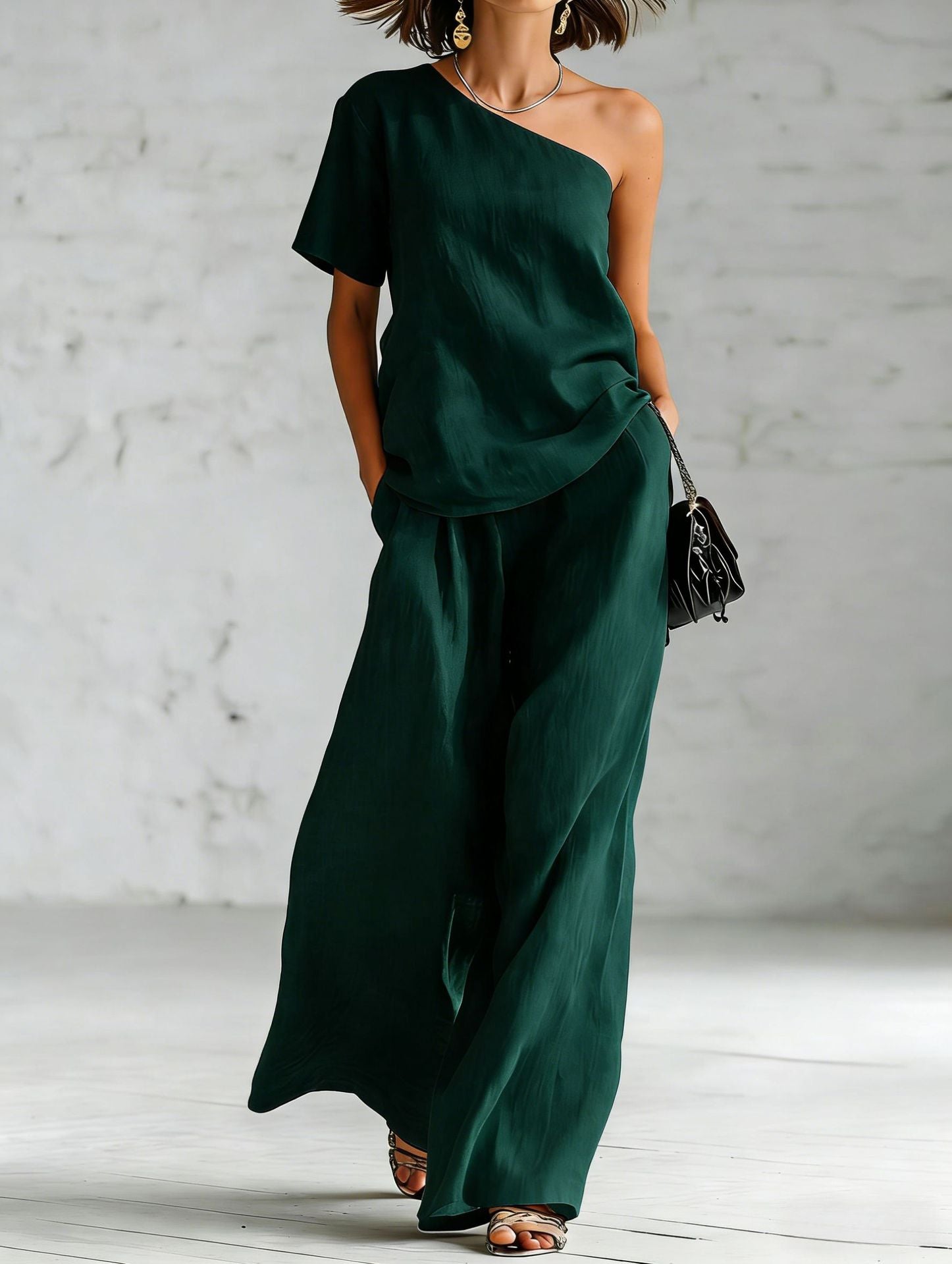 Amara Off-Shoulder Broekpak