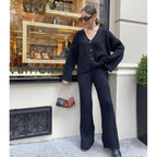 Noelle Gebreide Vest Set