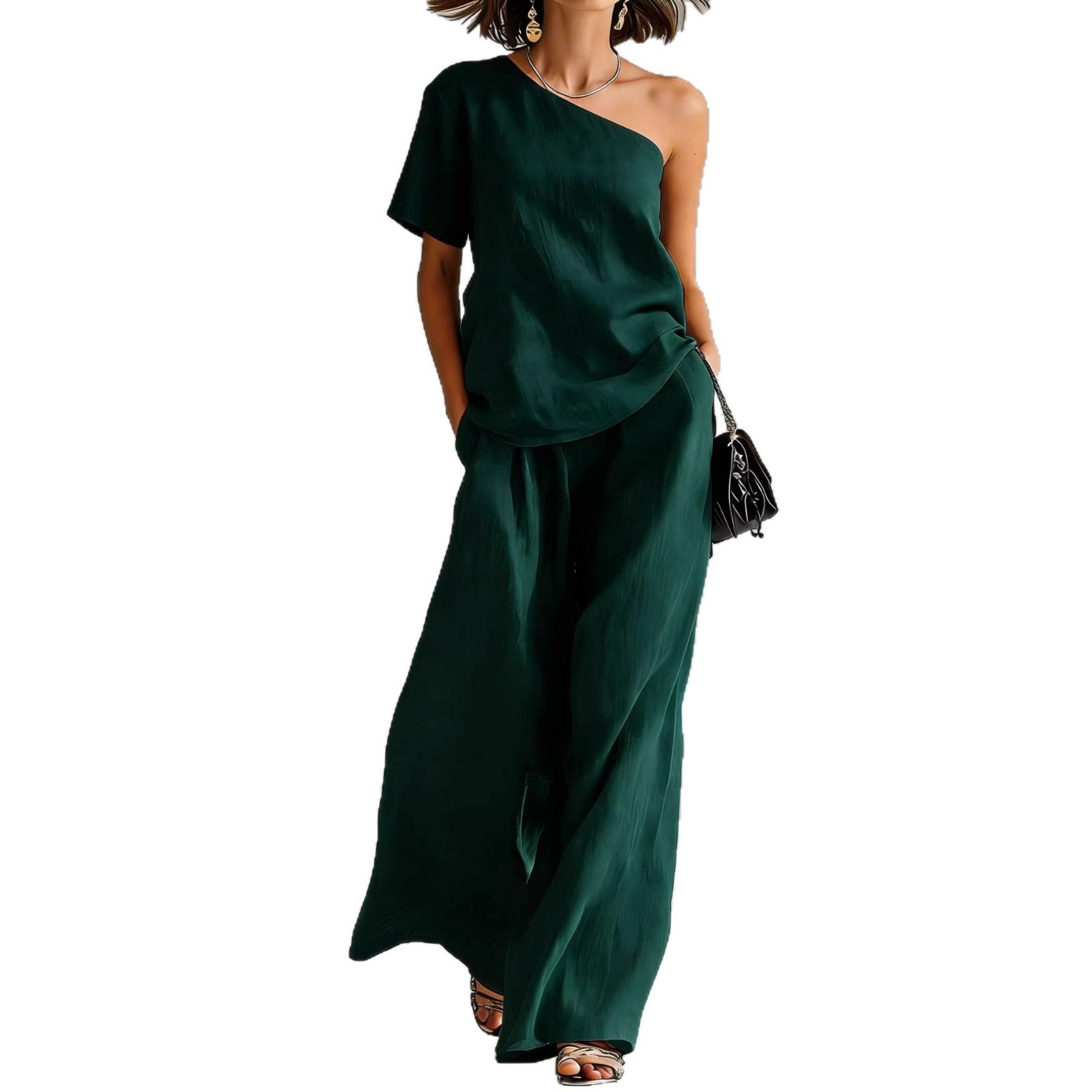 Amara Off-Shoulder Broekpak