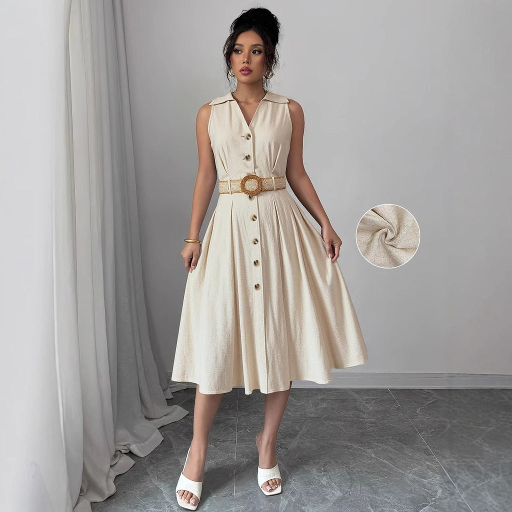 Clara Midi-jurk met Ceintuur