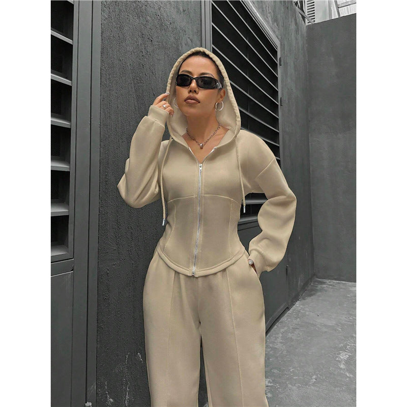 Zara Zip-Up Wide-Leg Set