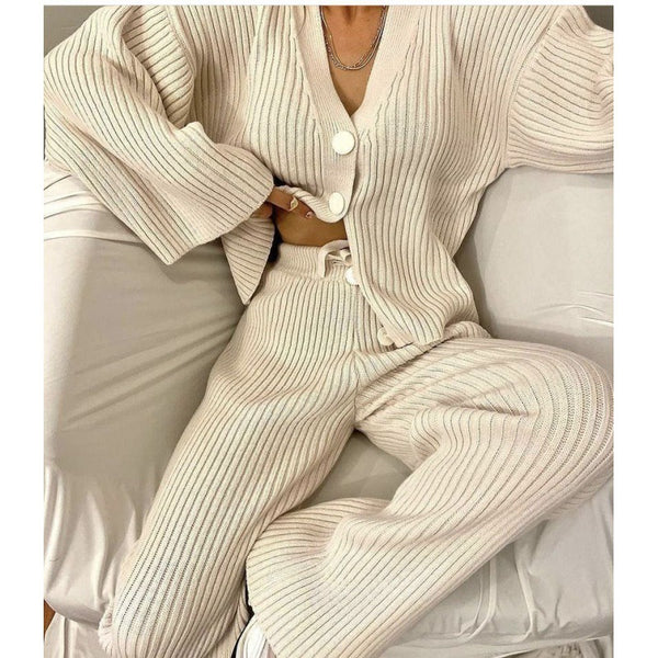 Noelle Gebreide Vest Set