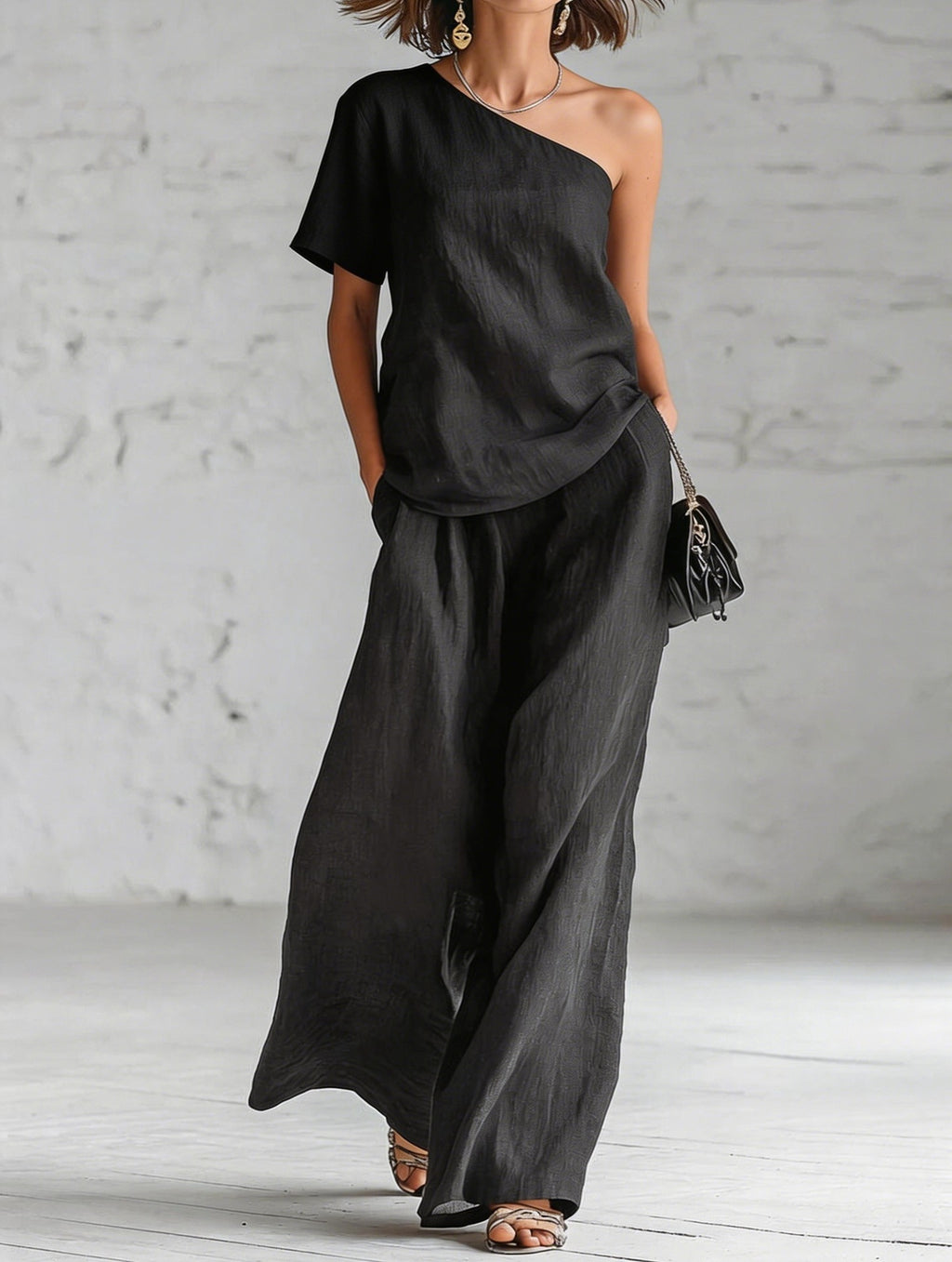 Amara Off-Shoulder Broekpak