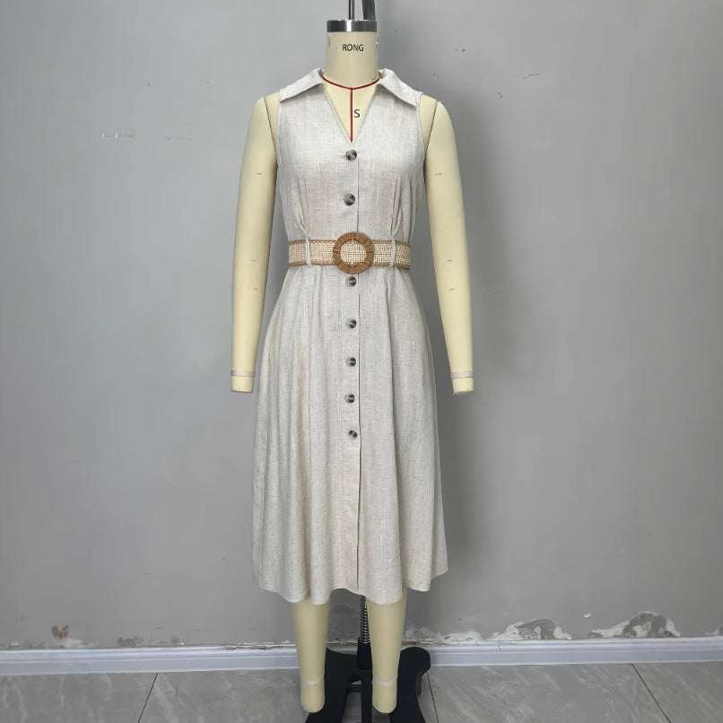 Clara Midi-jurk met Ceintuur
