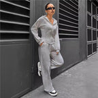 Zara Zip-Up Wide-Leg Set