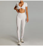 Sportpak met hoge taille en gekruiste bandjes voor dames