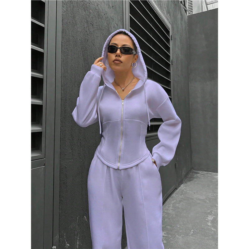 Zara Zip-Up Wide-Leg Set