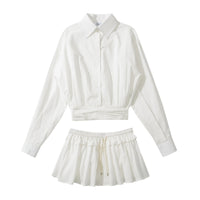 Modieuze Casual Jas + Rok Set voor Dames