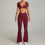Sportpak met hoge taille en gekruiste bandjes voor dames