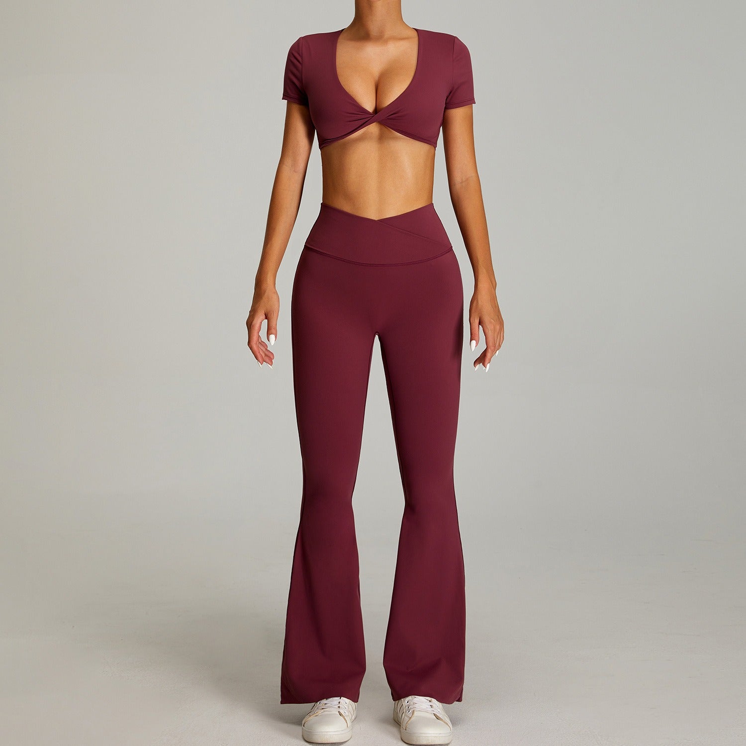 Sportpak met hoge taille en gekruiste bandjes voor dames