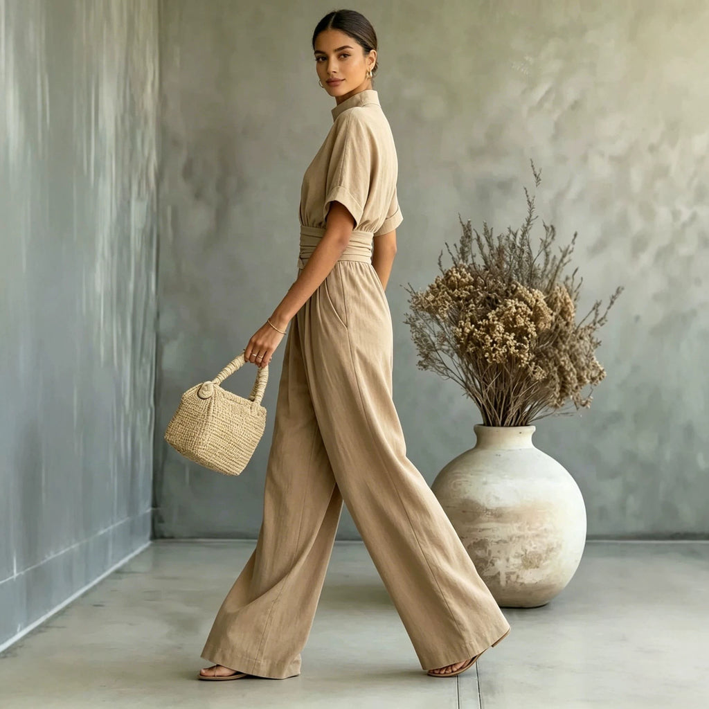 Celine jumpsuit met wijde pijpen