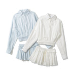 Modieuze Casual Jas + Rok Set voor Dames