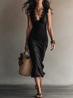 Serena Halter Maxi-jurk