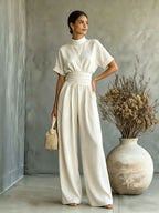 Celine jumpsuit met wijde pijpen