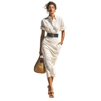 Emilia Wrap Shirt Dress
