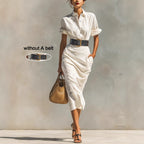 Emilia Wrap Shirt Dress