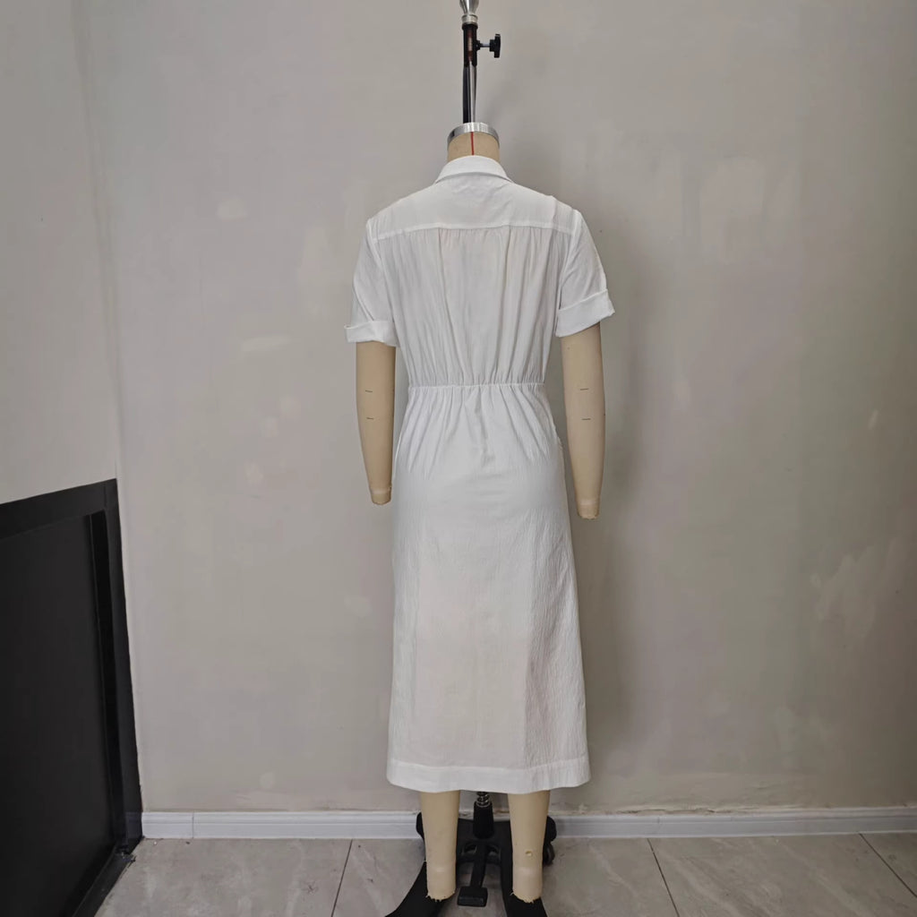 Emilia Wrap Shirt Dress