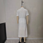 Emilia Wrap Shirt Dress