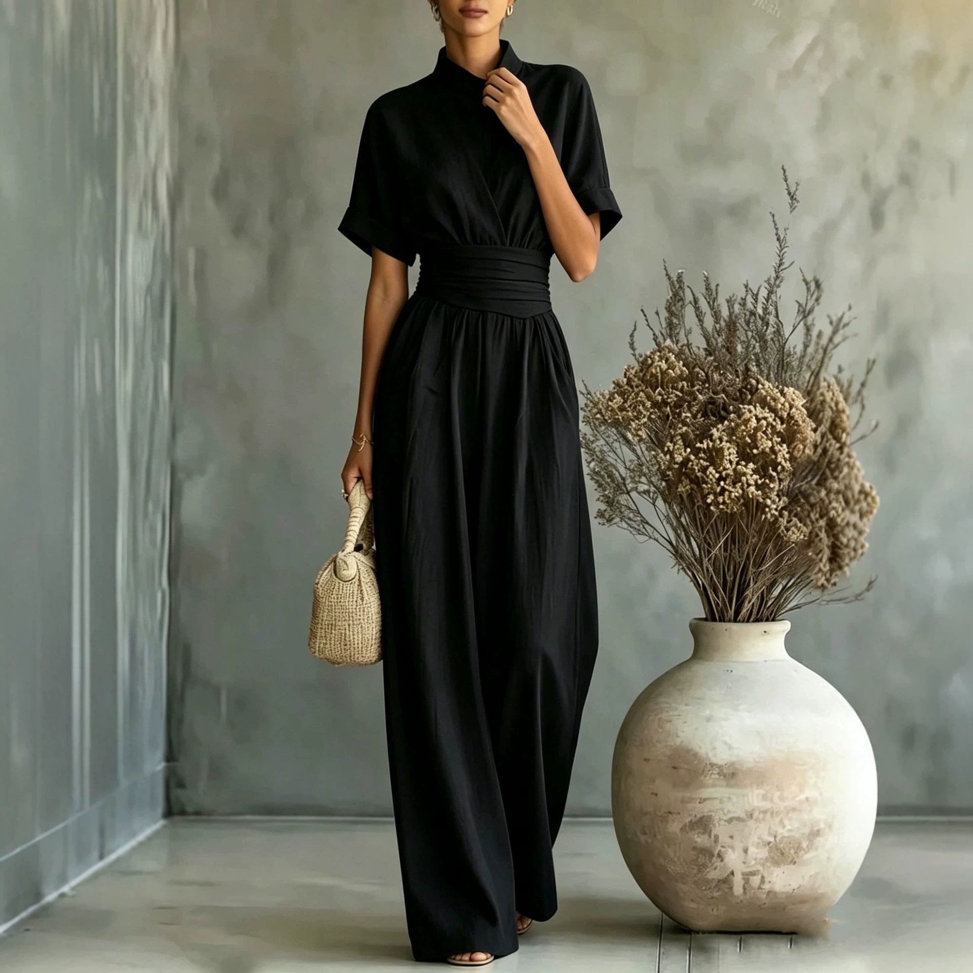 Celine jumpsuit met wijde pijpen