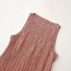 Elegante Geruite Jurk Eenvoudige Jurk voor Dames
