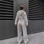 Zara Zip-Up Wide-Leg Set