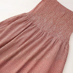 Elegante Geruite Jurk Eenvoudige Jurk voor Dames
