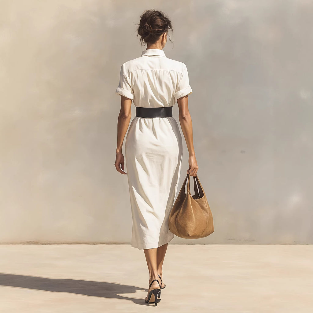 Emilia Wrap Shirt Dress