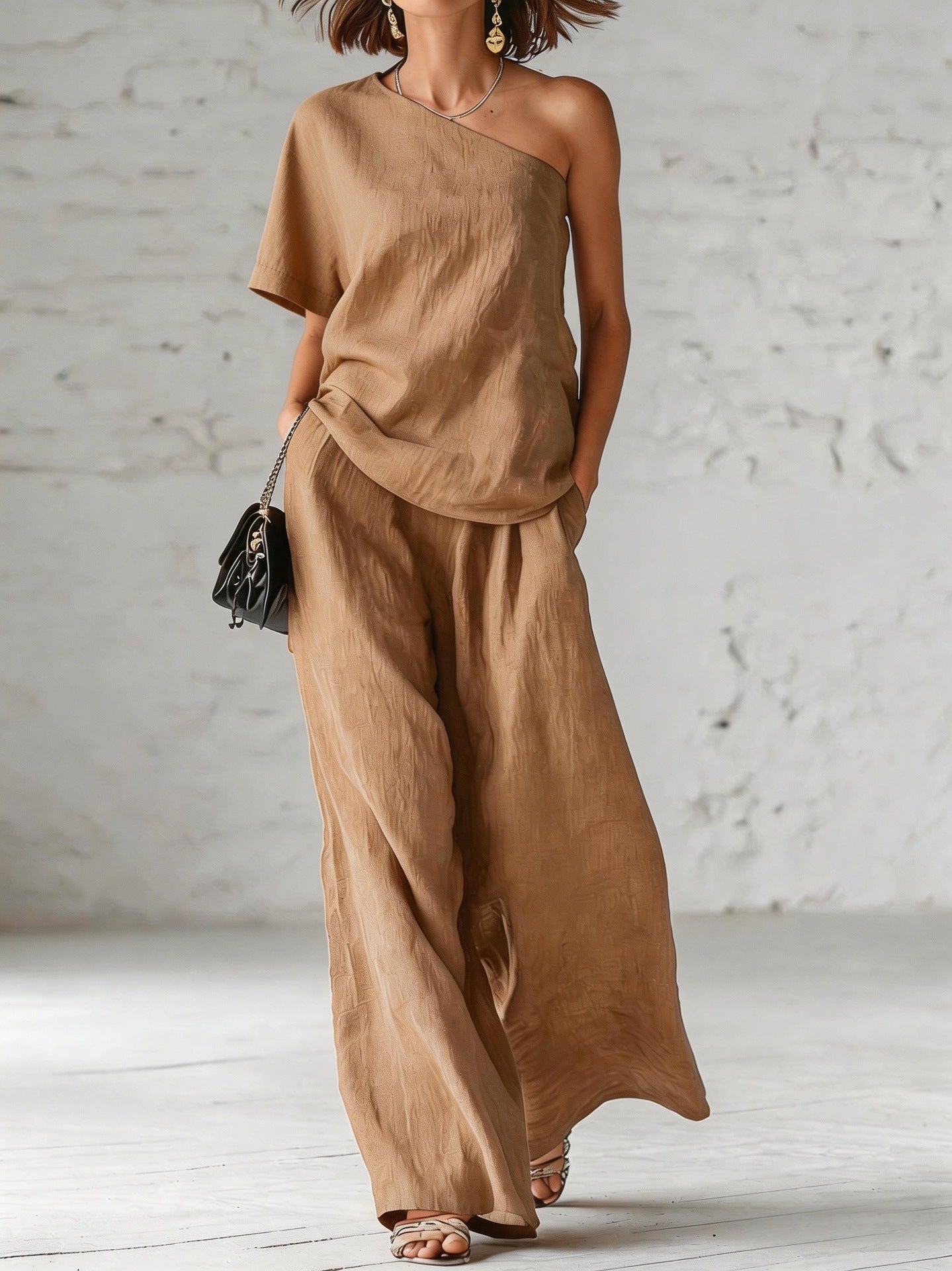 Amara Off-Shoulder Broekpak