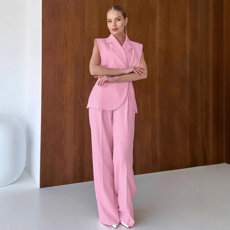 Sofia Geklede Gilet & Pantalon Set