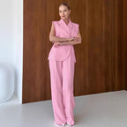 Sofia Geklede Gilet & Pantalon Set